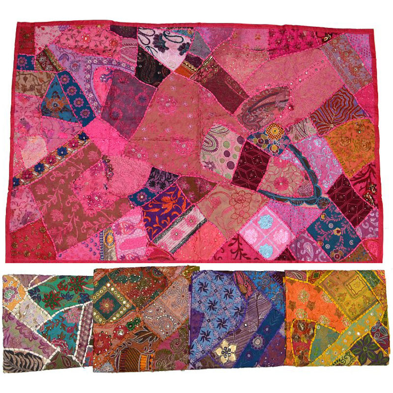Patchwork miroirs couleurs assorties (95 cm X 140 cm)