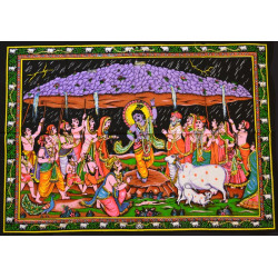 Mini tenture fluo Sri Giriraj  (100cm x 75 cm)