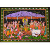 Mini tenture fluo Sri Giriraj  (100cm x 75 cm)