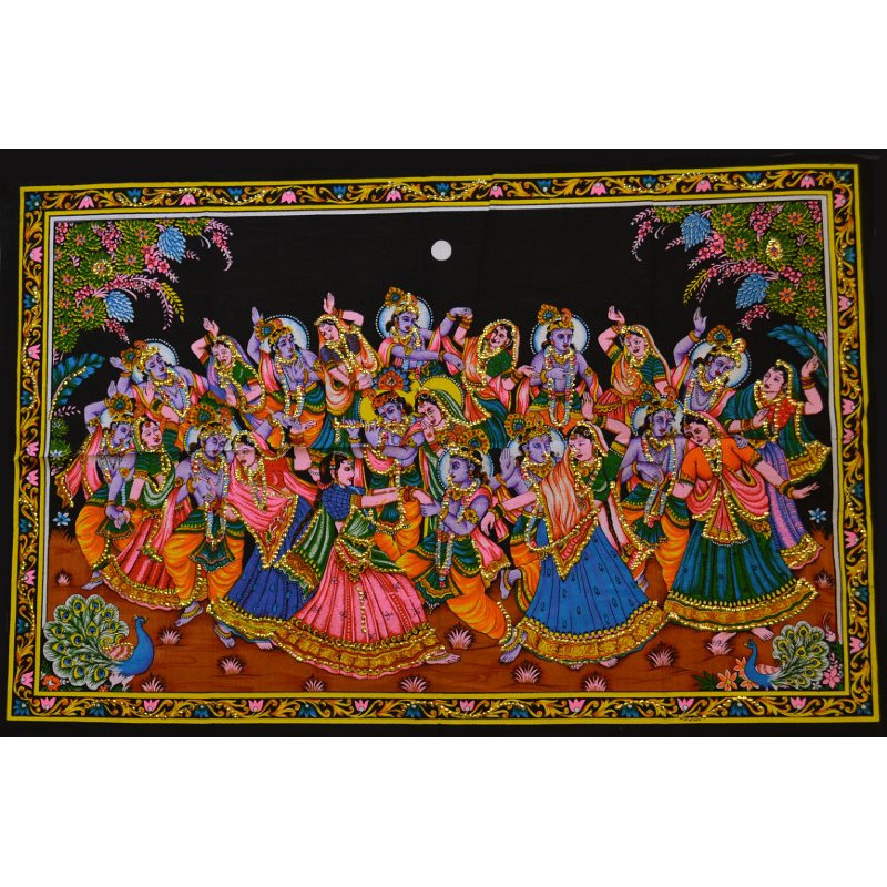 Mini tenture fluo danse  (100cm x 75 cm)