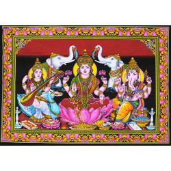 Mini tenture fluo Laxmi  (100cm x 75 cm)