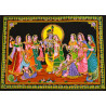 Mini tenture fluo Krishna  (100cm x 75 cm)