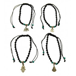 Bracelet torsade et breloque