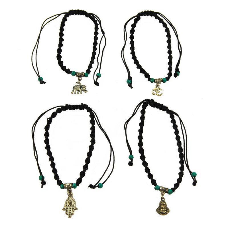 Bracelet torsade et breloque