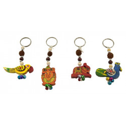 Porte-cle animal en bois
