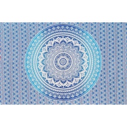 PETITE TENTURE FLEURS  BLEUE