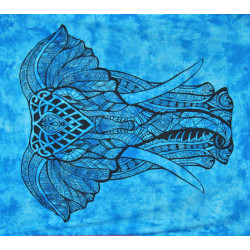 TENTURE ELEPHANT BLEUE