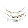 Chaine de cheville multicolores 2 rangs