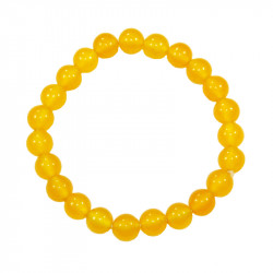 Bracelet en jade jaune