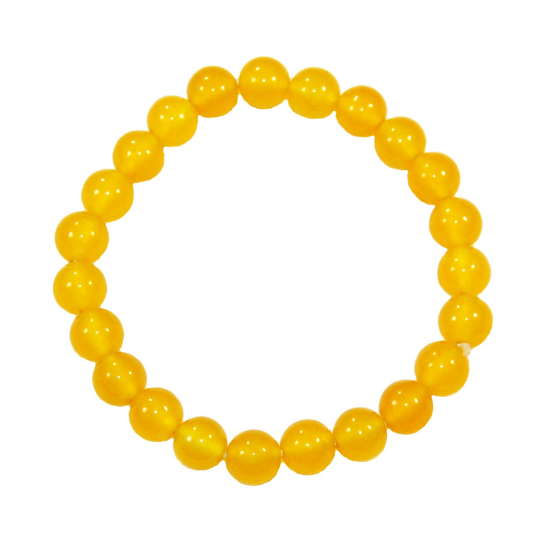 Bracelet en jade jaune