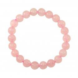 Bracelet en quartz rose