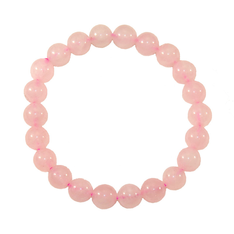 Bracelet en quartz rose