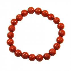 Bracelet en jaspe rouge