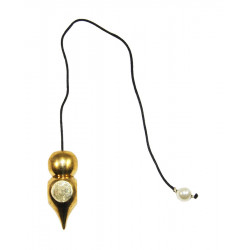 Pendule goutte creux a facettes