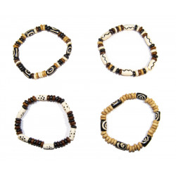 Bracelet perles en os