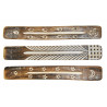 Gondole porte-encens en bois 25 cm sculptee blanchie