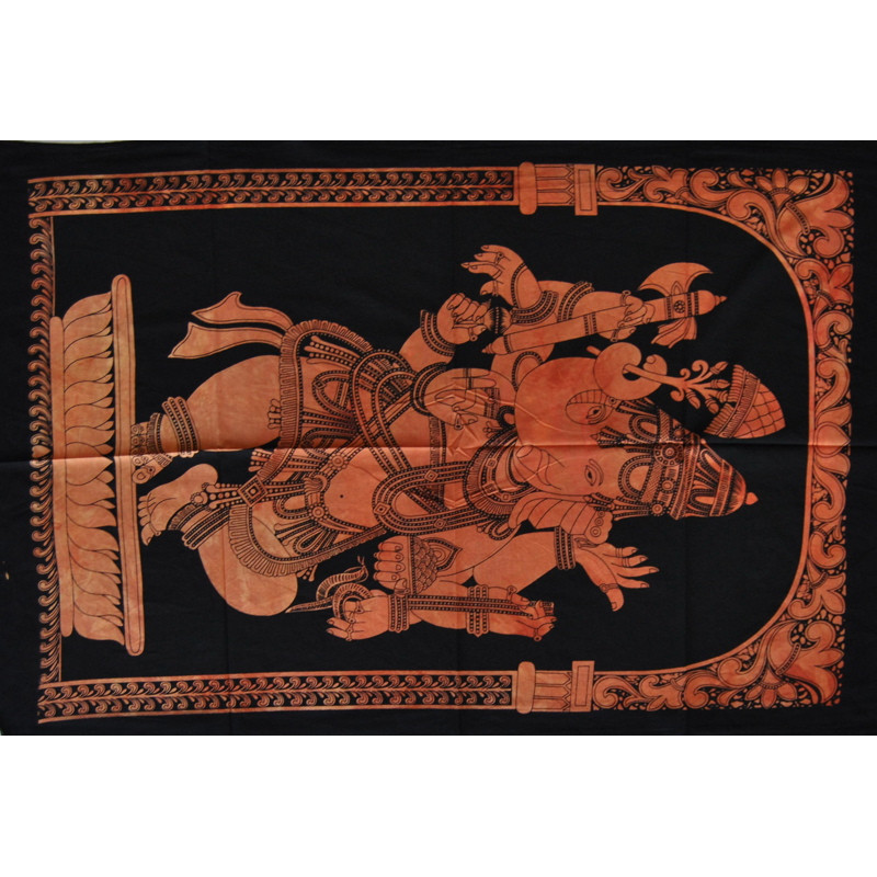 Mini tenture Ganesh orange (110 cm X 70 cm)