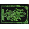 Mini tenture Ganesh vert (110 cm X 70 cm)