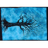 Mini tenture arbre de vie bleu (110 cm X 70 cm)