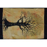 Mini tenture arbre de vie jaune (110 cm X 70 cm)