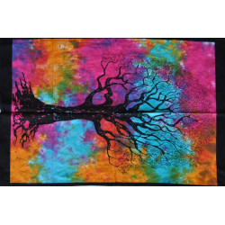 Mini tenture arbre de vie multicolor (110 cm X 70 cm)