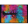 Mini tenture arbre de vie multicolor (110 cm X 70 cm)