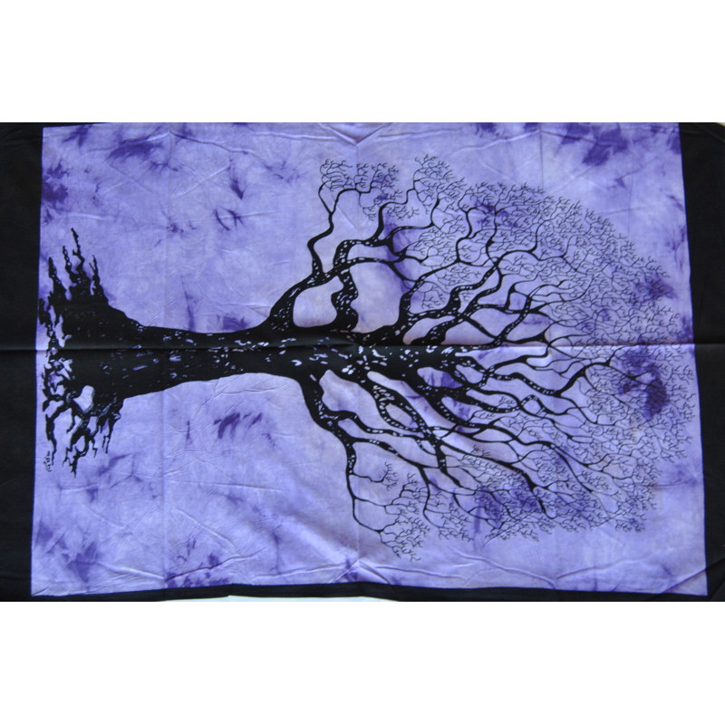 Mini tenture arbre de vie violet (110 cm X 70 cm)