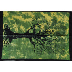 Mini tenture arbre de vie vert (110 cm X 70 cm)