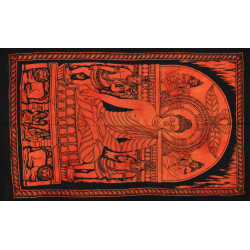 Mini tenture Bouddha orange (110 cm X 70 cm)
