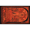 Mini tenture Bouddha orange (110 cm X 70 cm)