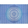 Mini tenture fleurs bleues (110 cm X 70 cm)