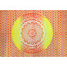 Mini tenture fleurs orange (110 cm X 70 cm)