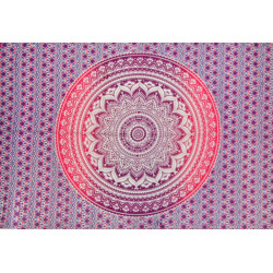 Mini tenture fleurs violettes (110 cm X 70 cm)