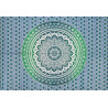 Mini tenture fleurs vertes (110 cm X 70 cm)