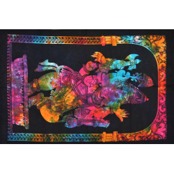 Mini tenture Ganesh multi couleurs (110 cm X 70 cm)