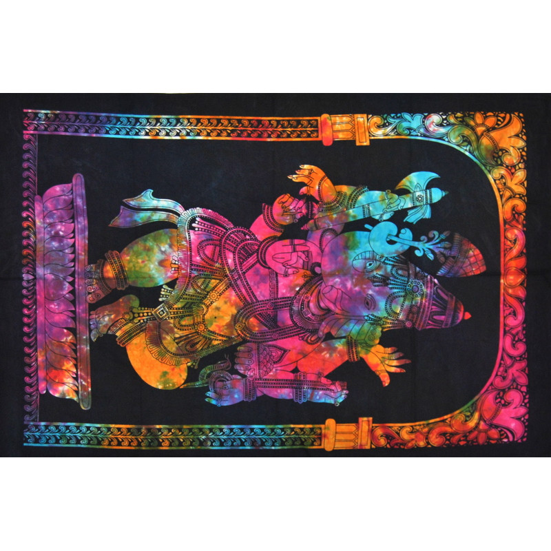 Mini tenture Ganesh multi couleurs (110 cm X 70 cm)
