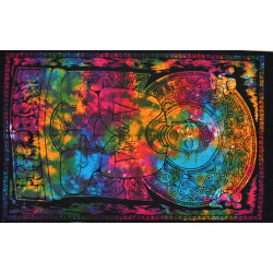 Mini tenture Bouddha multicolore (110 cm X 70 cm)