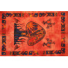 Mini tenture champignon orange (110 cm X 70 cm)