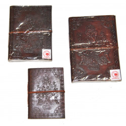 Set de 3 carnets en papier recycle