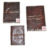 Set de 3 carnets en papier recycle