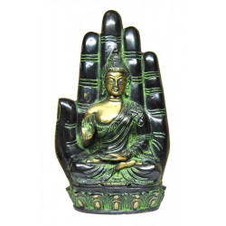 Statue de bouddha dans une main  23 cms, 2,5 kg