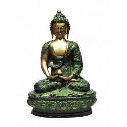 Statuette de bouddha geste de meditation 32 cms, 4 kgs