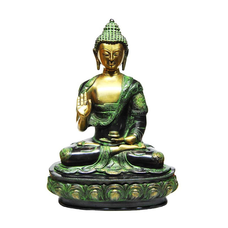 Statuette de bouddha absence de crainte 43 cms, 11,4 kgs