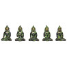 Lot de 5 statuettes de bouddha 7,5 cm, 1 kg