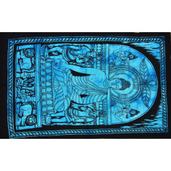 Mini tenture Bouddha bleue (110 cm X 70 cm)