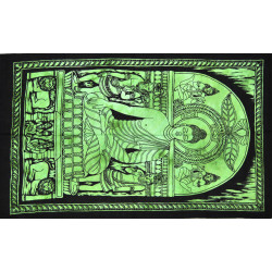 Mini tenture Bouddha verte (110 cm X 70 cm)