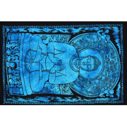 Mini tenture Bouddha bleue (110 cm X 70 cm)