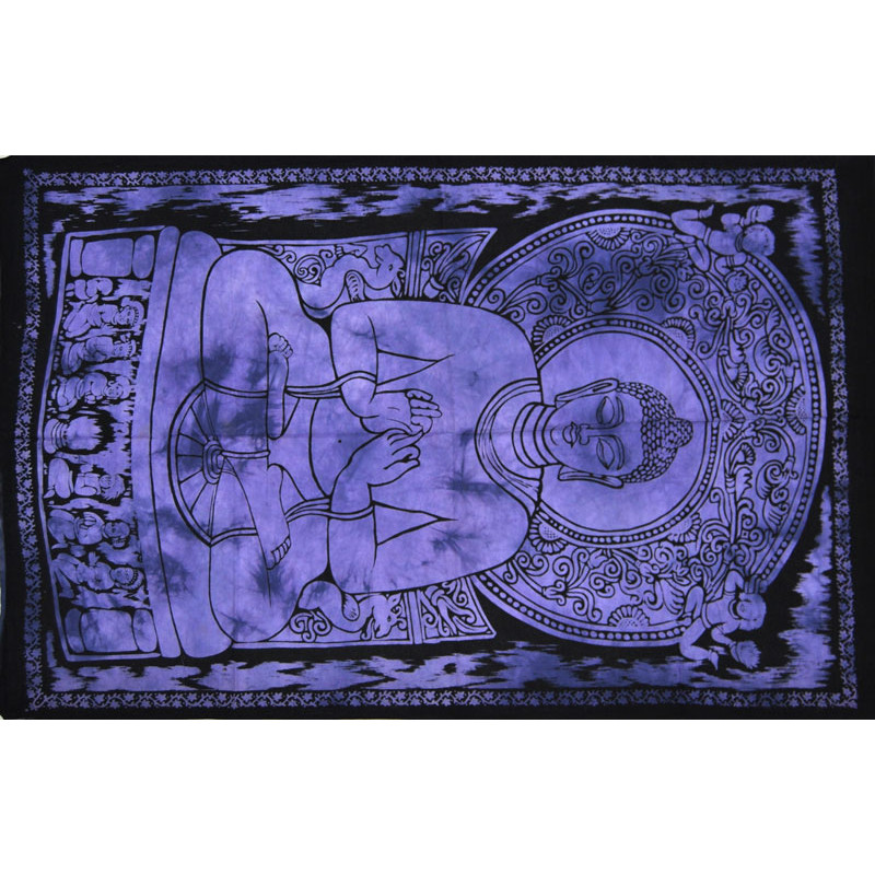 Mini tenture Bouddha violette (110 cm X 70 cm)