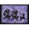 Mini tenture violette elephants (110 cm X 70 cm)