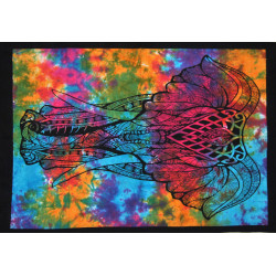 Mini tenture multicolore elephants (110 cm X 70 cm)